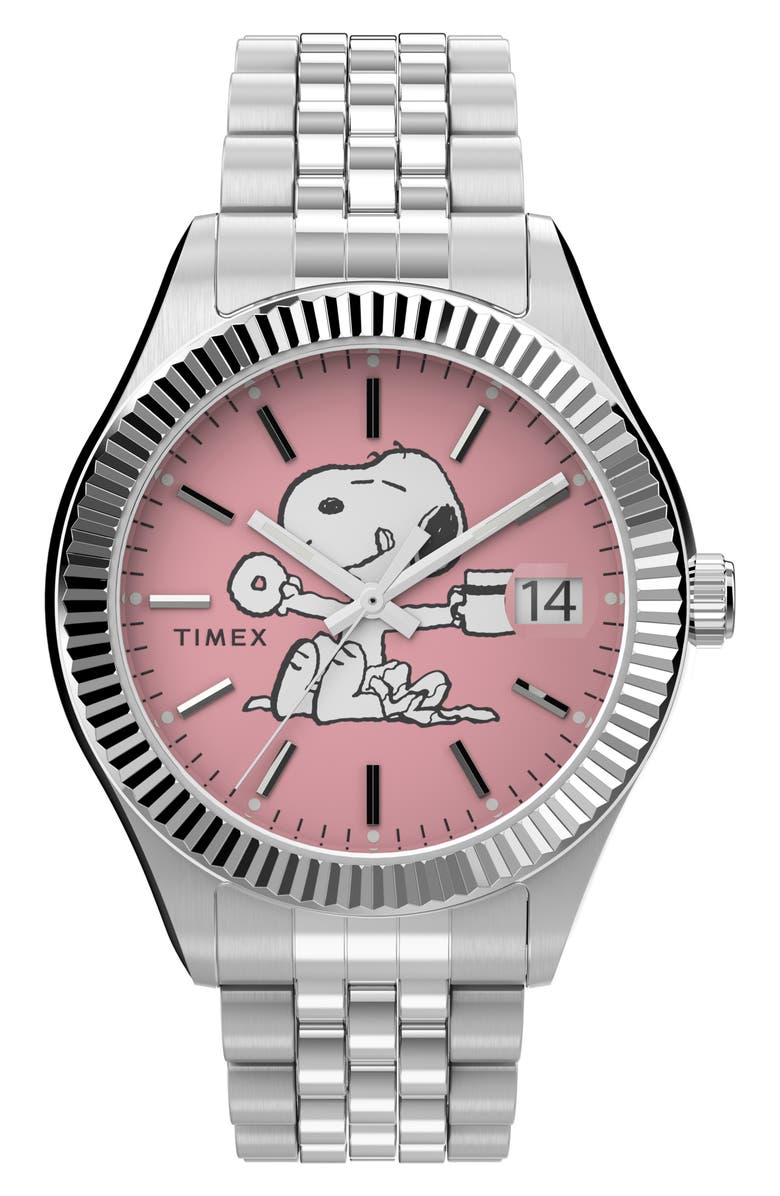 Timex<sup>®</sup> Waterbury Legacy x Peanuts<sup>®</sup> Bracelet Watch, 36mm, Main, color,