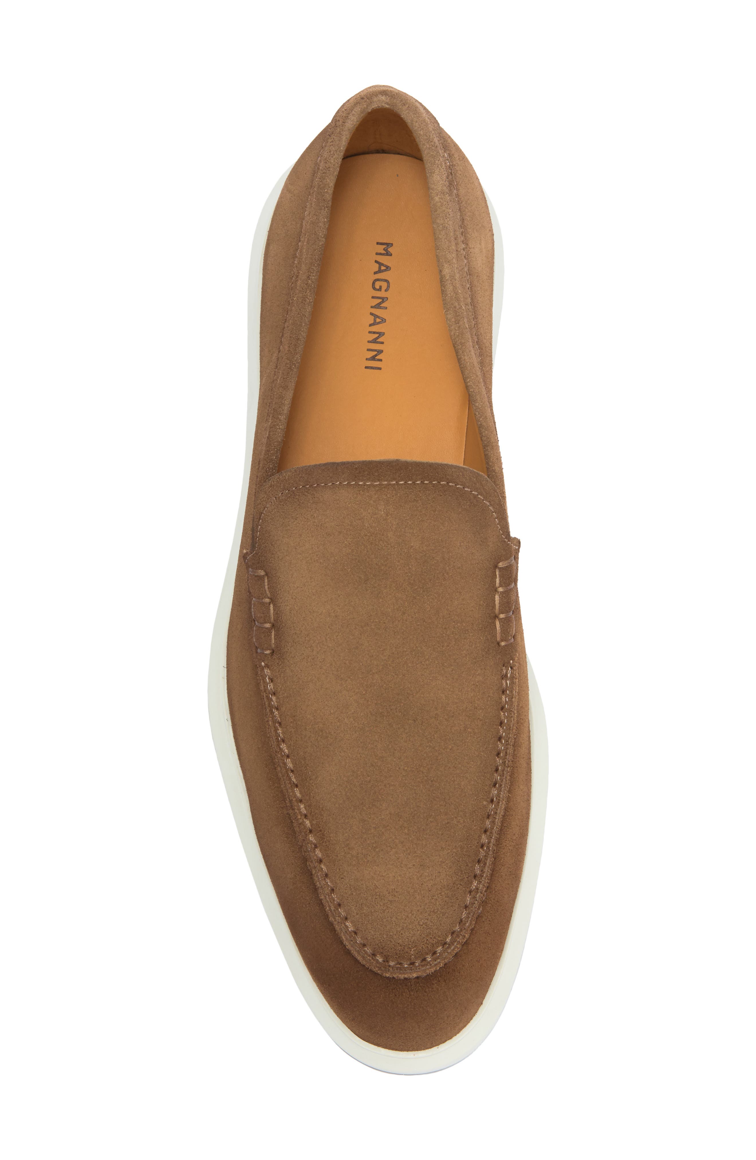 Magnanni Orion Suede Slip-On Sneaker, Alternate, color, Taupe Suede