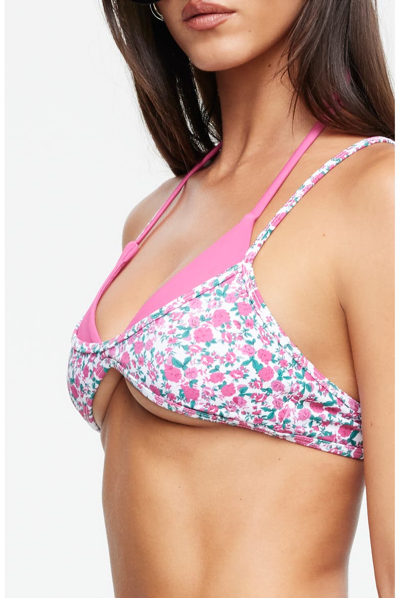 Rhode Layered Bikini Top, Alternate, color, ROSE