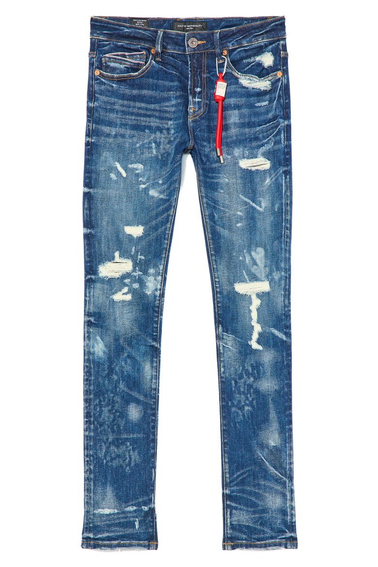 Punk 601 Ripped Super Skinny Jeans, Alternate, color, STATIC