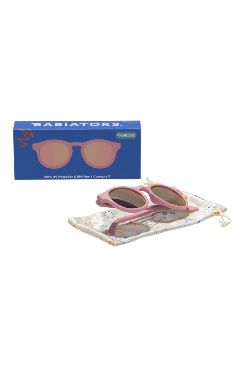 Kids' Polarized Original Keyhole Sunglasses, Alternate, color, PRETTY IN PINK