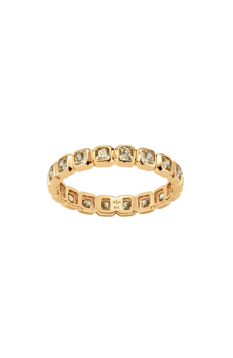 Cubic Zirconia Eternity Birthstone Ring