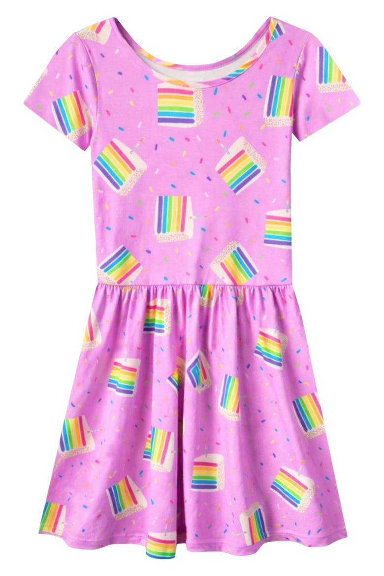 Kids' Be Happy Dress, Main, color, PINK BIRTHDAY