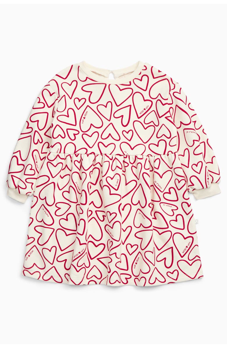 MORI Hearts Dress, Main, color, Cream & Red