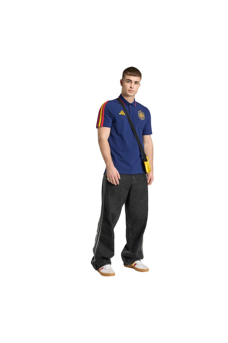 Men's adidas  Navy Spain National Team FIFA x World Cup Alphaskin Polo, Alternate, color, Navy