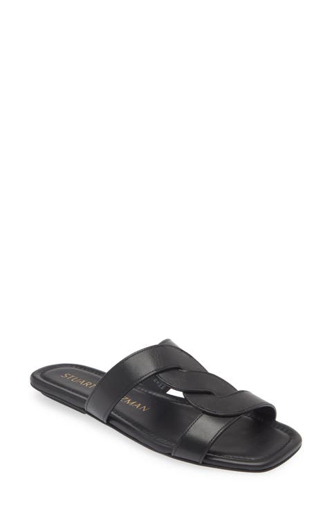 サンダル・ミュール Stuart Weitzman STUFLEX T-STRAP SLIDE SANDAL (SA749_BLK) Stuart Weitzman Stuflex T-Strap Slide SKU: 9734434 - YouTube