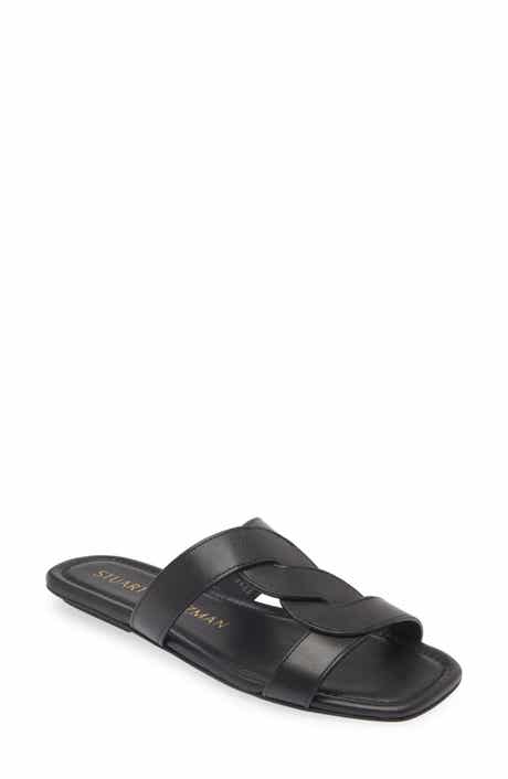 関税送料込Stuart Weitzman Knot Flat Sandals Stuart Weitzman Playa 35 Knot Slide Sandal (Women