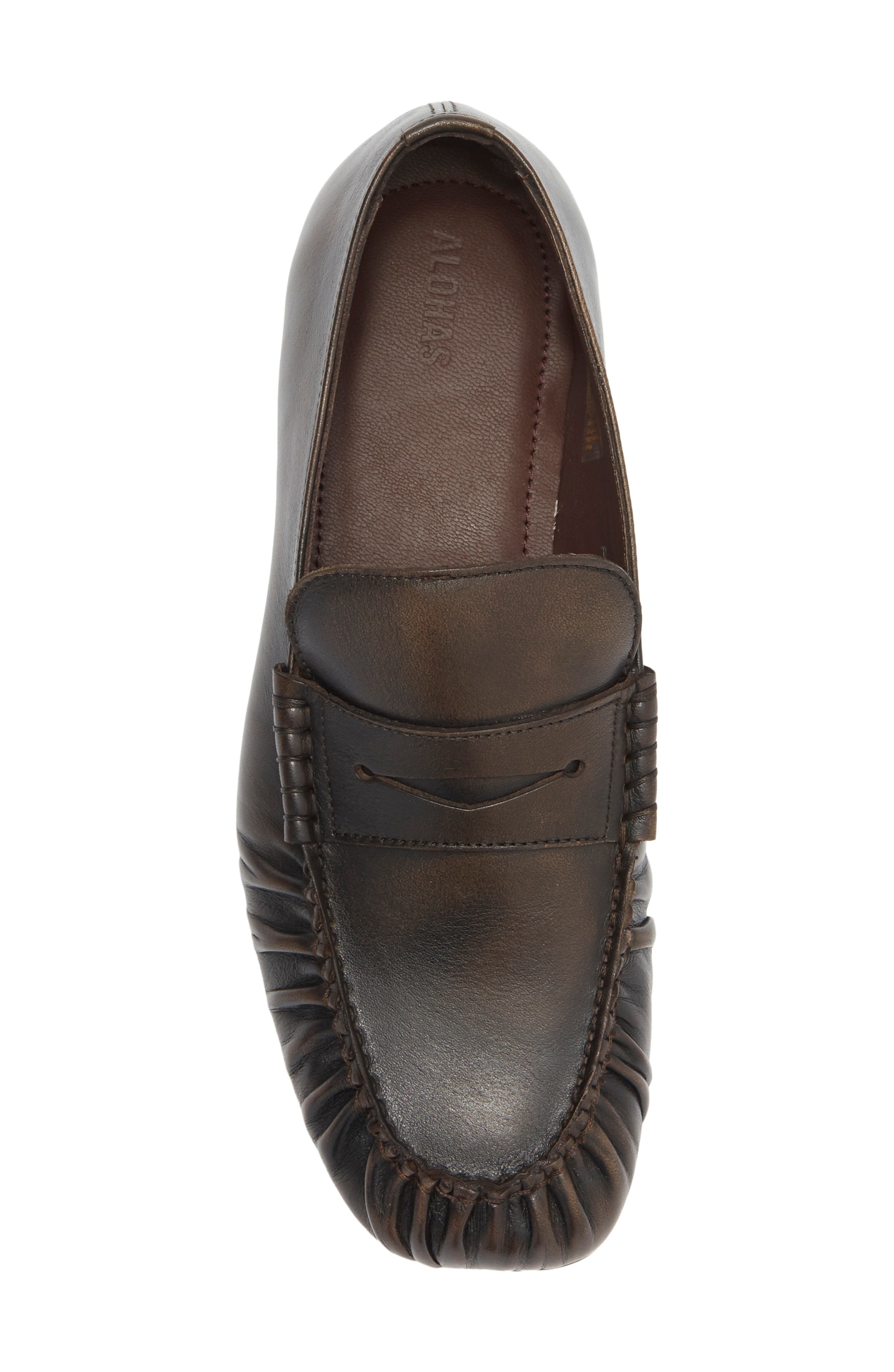 ALOHAS Aven Penny Loafer, Alternate, color, Vintage Effect Brown