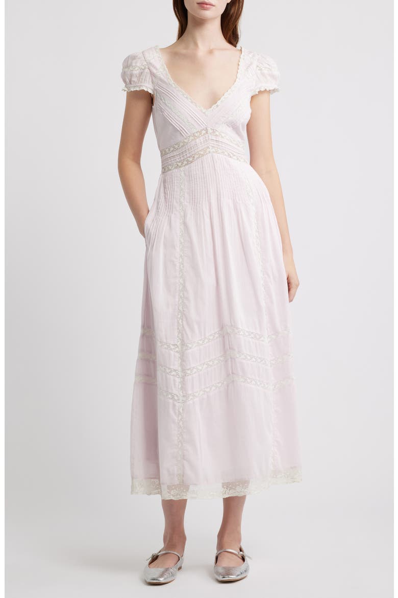 Suvi Lace Puff Sleeve Maxi Dress, Main, color, ORCHID ICE