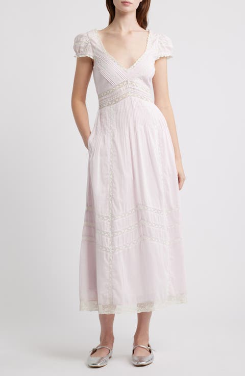 Suvi Lace Puff Sleeve Maxi Dress