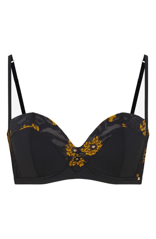 Savage X Fenty Feline Floral Lace Padded Bralette In Blue