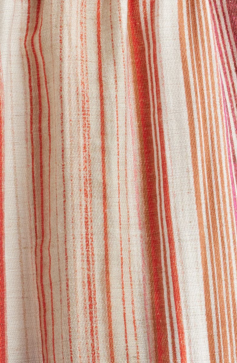 CITY BLUES Stripe Bermuda Drawstring Shorts, Alternate, color, Red Multi