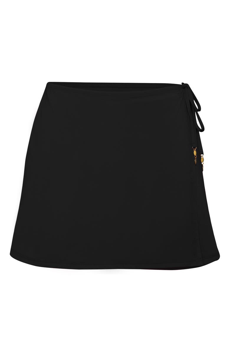 Sunshine 79 Cover-Up Wrap Skirt, Alternate, color, Black