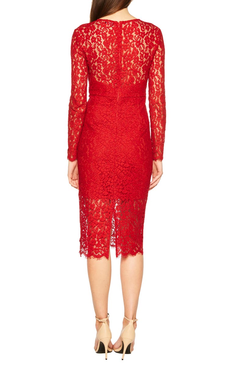 Bardot Midnights Lace Dress, Alternate, color,