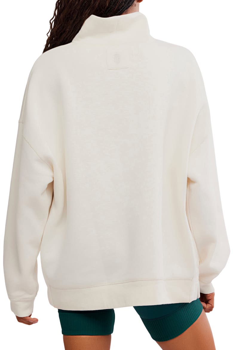 FP Movement Victory Sweatshirt & Shorts Set, Alternate, color, IVORY COMBO