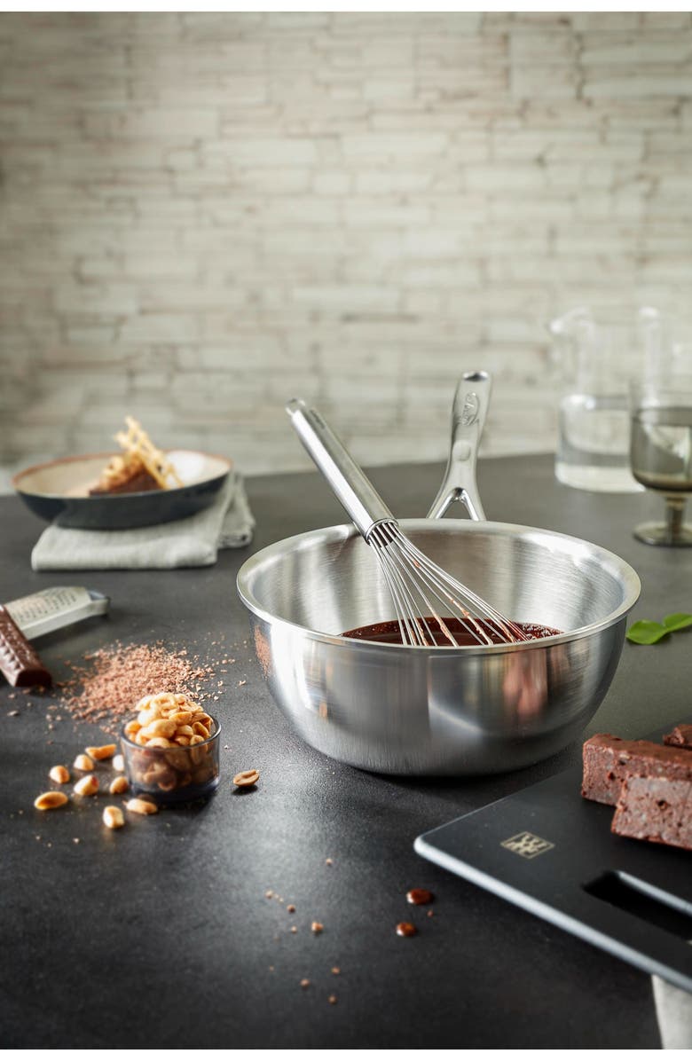 Demeyere Atlantis 2-Quart Saucier Pan & Lid, Alternate, color, Stainless Steel