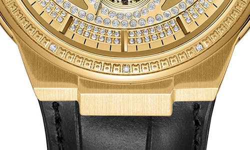 Jbw Men's Orion Diamond Watch In 18k Gold/black