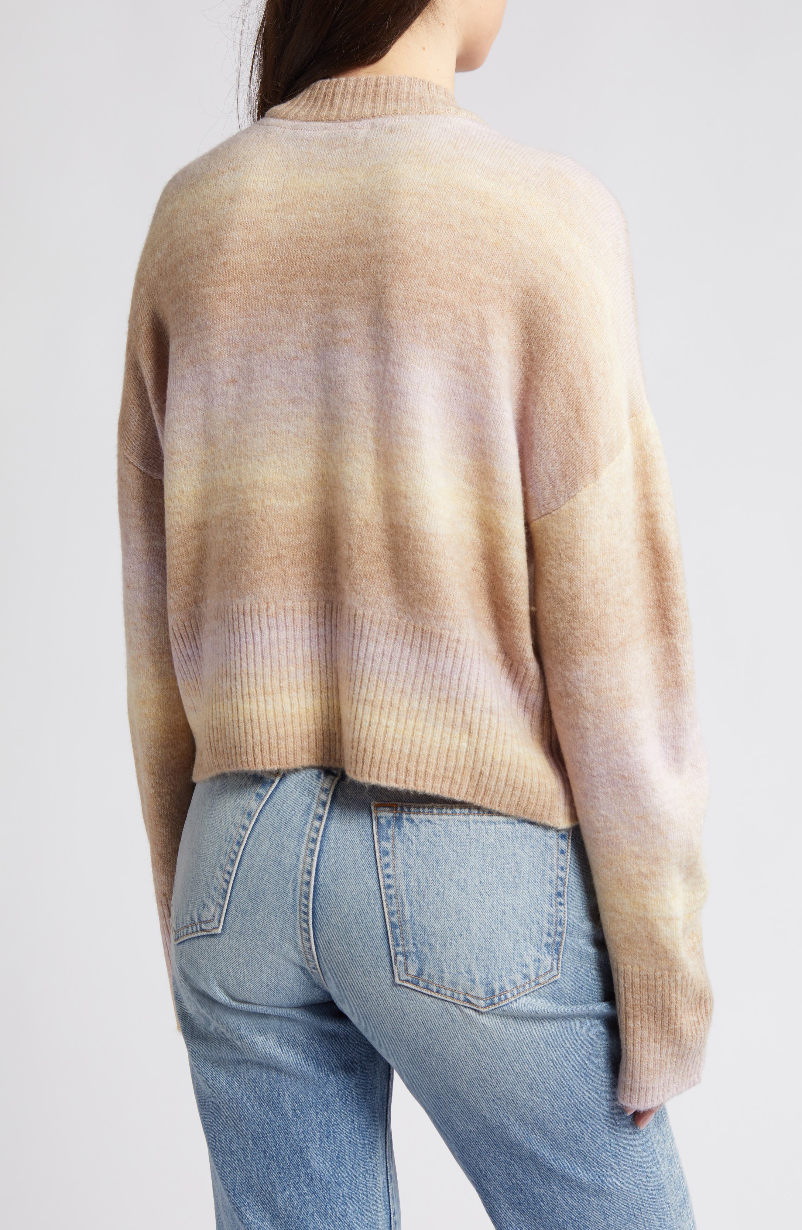 Ombre Mock Neck Sweater - image 2