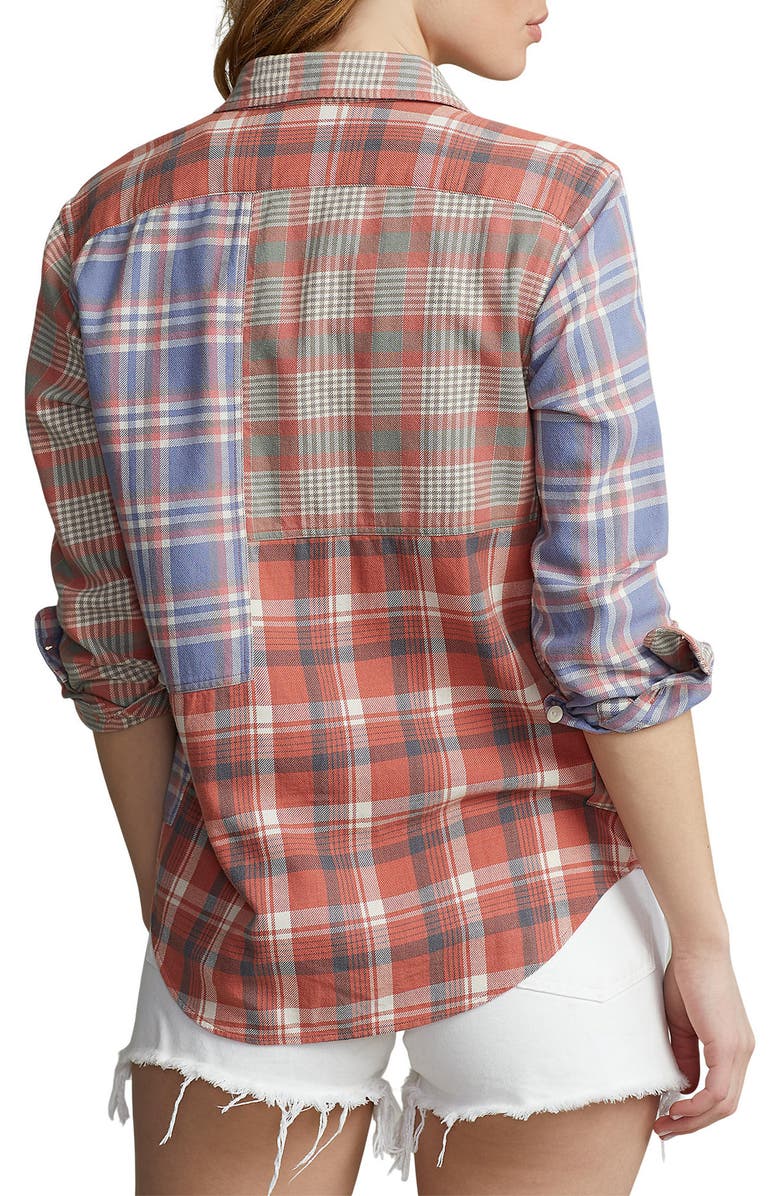 Polo Ralph Lauren Plaid Button-Up Shirt, Alternate, color,