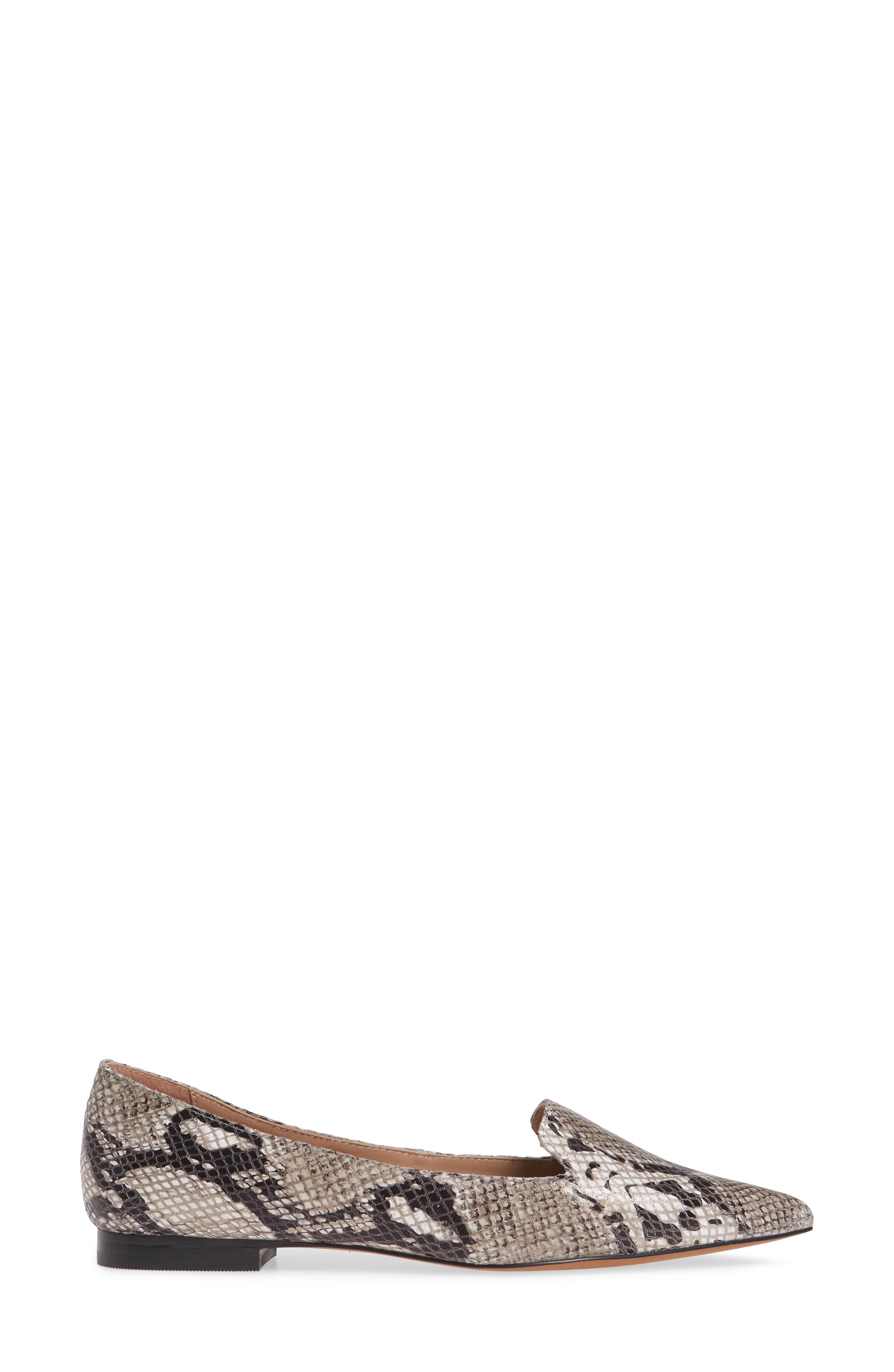 Portia Loafer, Alternate, color, WHITE/ BLACK/ TAUPE LEATHER