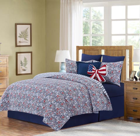 Americana Paisley Bedding Quilt Collection Sets