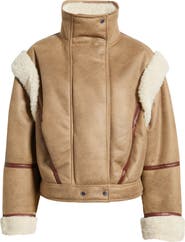 BOSS Orange Cheerlea Faux Shearling Jacket
