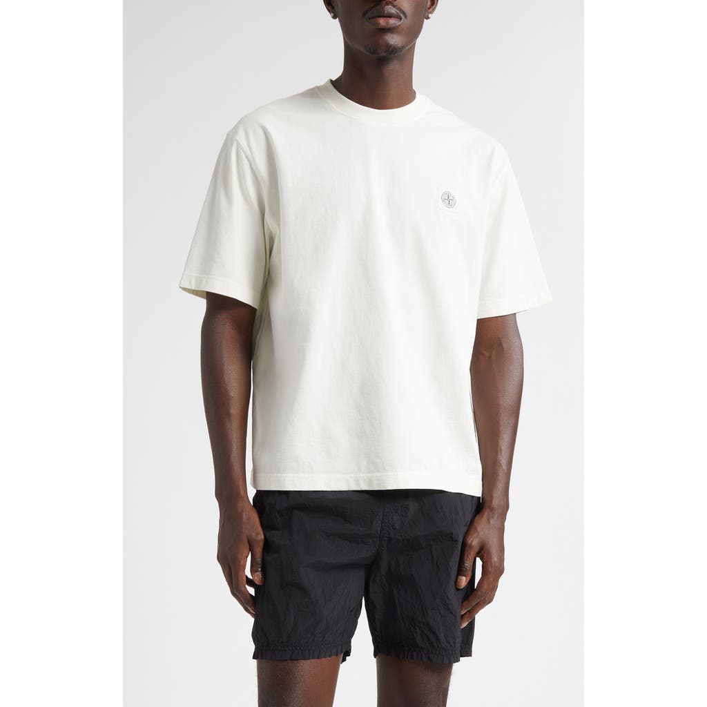 Stone Island Compass Logo Patch Short Sleeve T-Shirt in V0093 Ivory  product