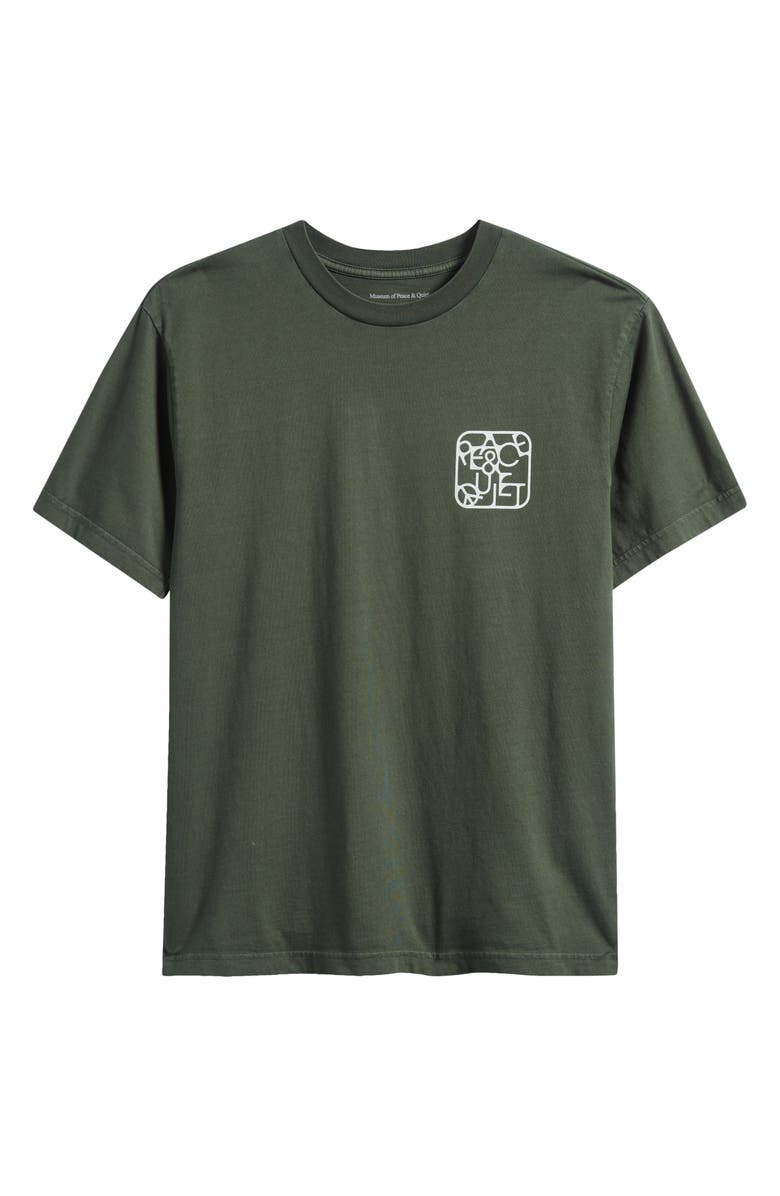 Museum of Peace & Quiet Scramble Graphic T-Shirt, Main, color, Forest