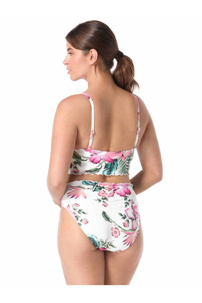 Lavish Crop Swim Top - C-Cup, Alternate, color, White Mlti