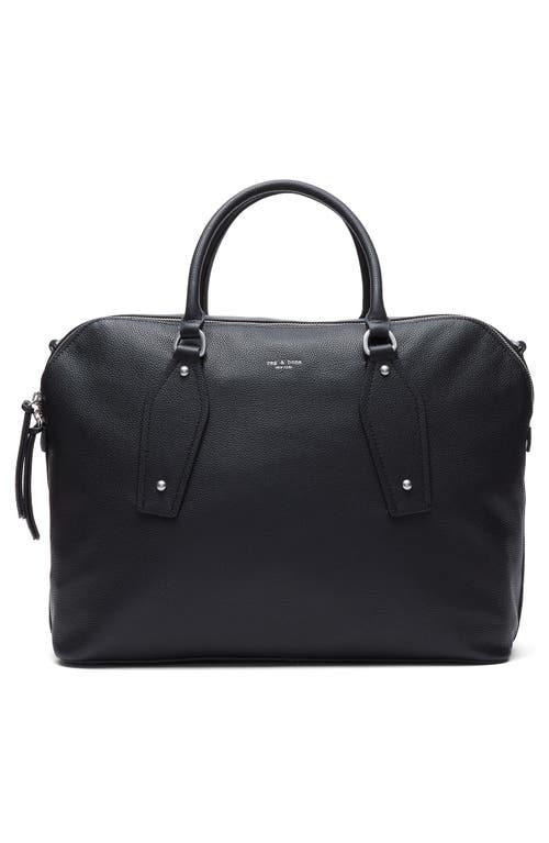 Rag & Bone Large Gramercy Leather Satchel In Black