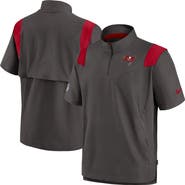Nike Men's Nike Pewter Tampa Bay Buccaneers Sideline Coaches Chevron Lockup Pullover Top