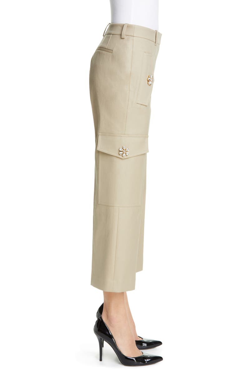 Michael Kors Embellished Crop Cargo Pants, Alternate, color,