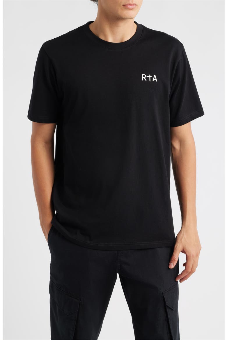 Colin Chest Logo T-Shirt, Main, color, BLACK