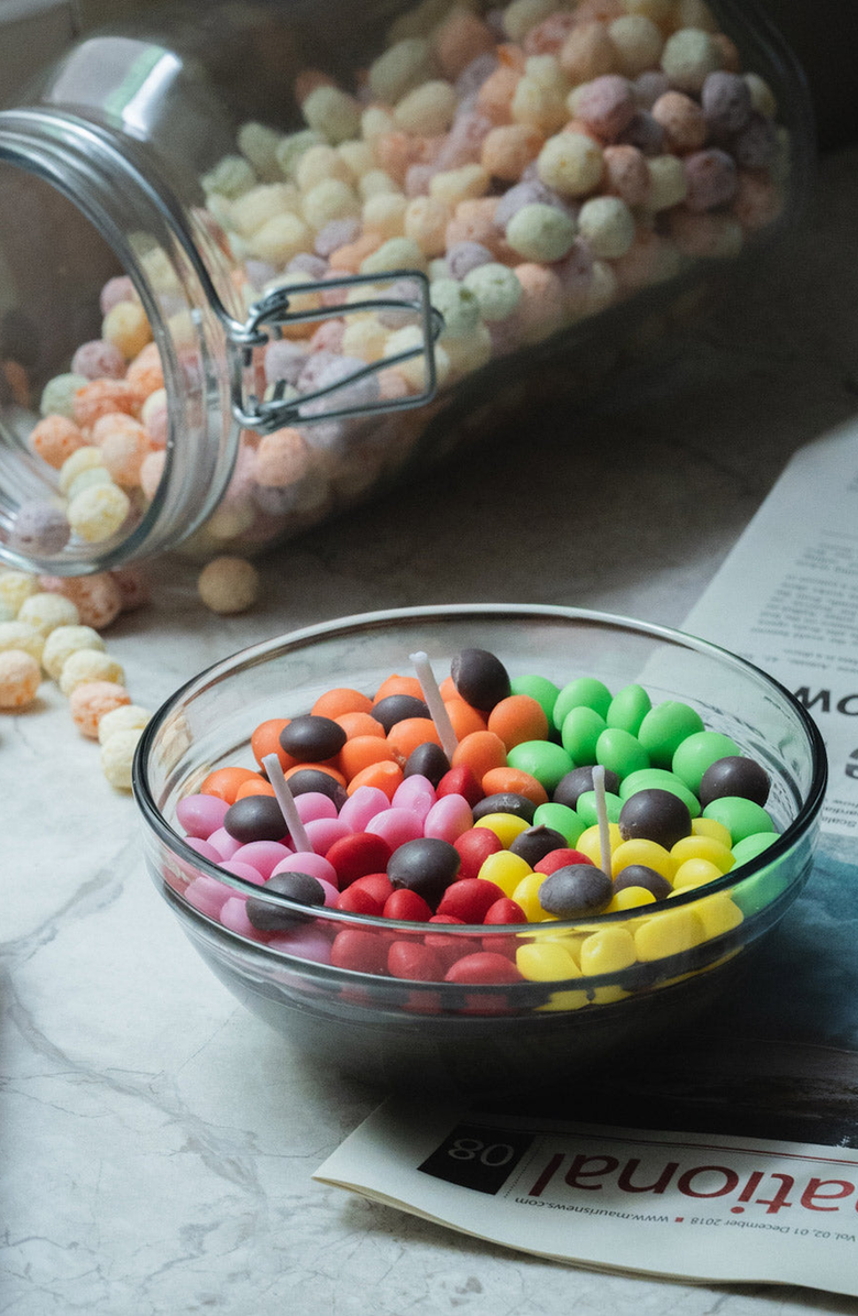 Southlake gifts Rainbow Sugar Bowl Scented Candle, Alternate, color, Multicolored Pastels