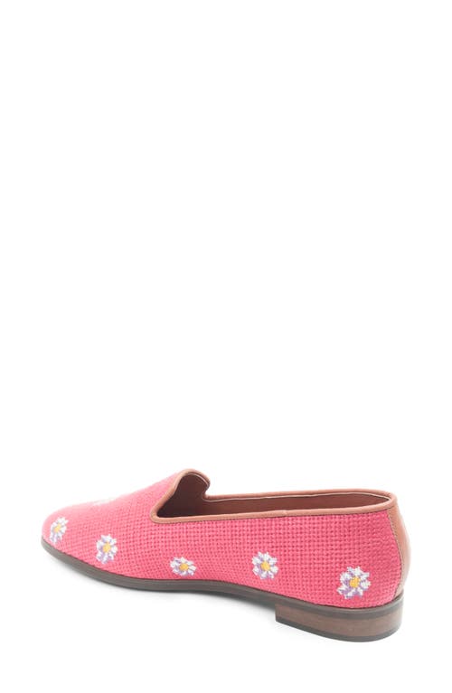 Bypaige Daisies Needlepoint Loafer In Pink