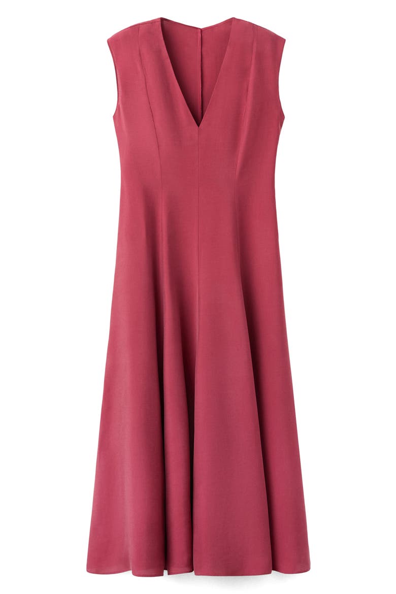Sleeveless Midi Dress, Main, color, BURNT ORANGE