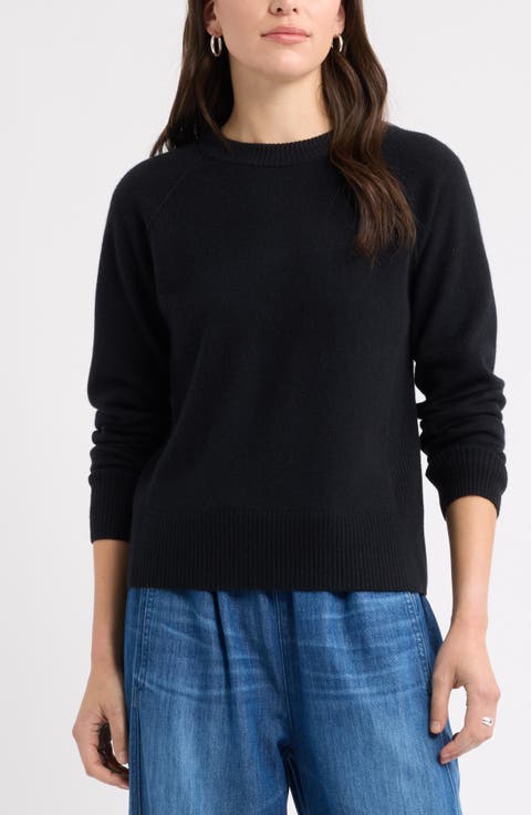 Wool & Cashmere Raglan Sweater