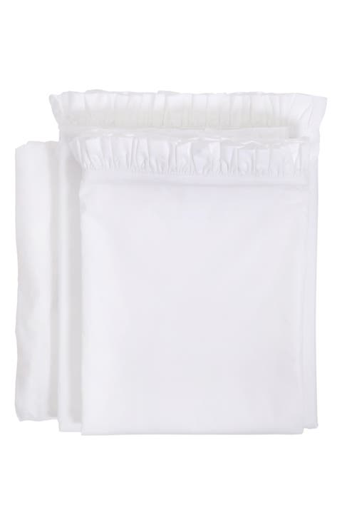 Audrey Ruffle Percale Sheet Set