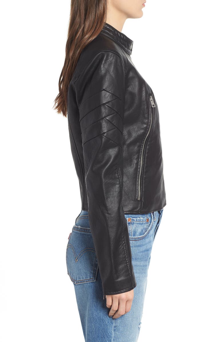 Levi's<sup>®</sup> Faux Leather Moto Jacket, Alternate, color,