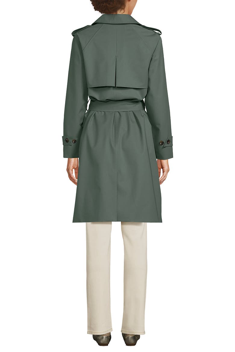 Squall Waterproof Modern Trench Coat, Alternate, color, Spruce