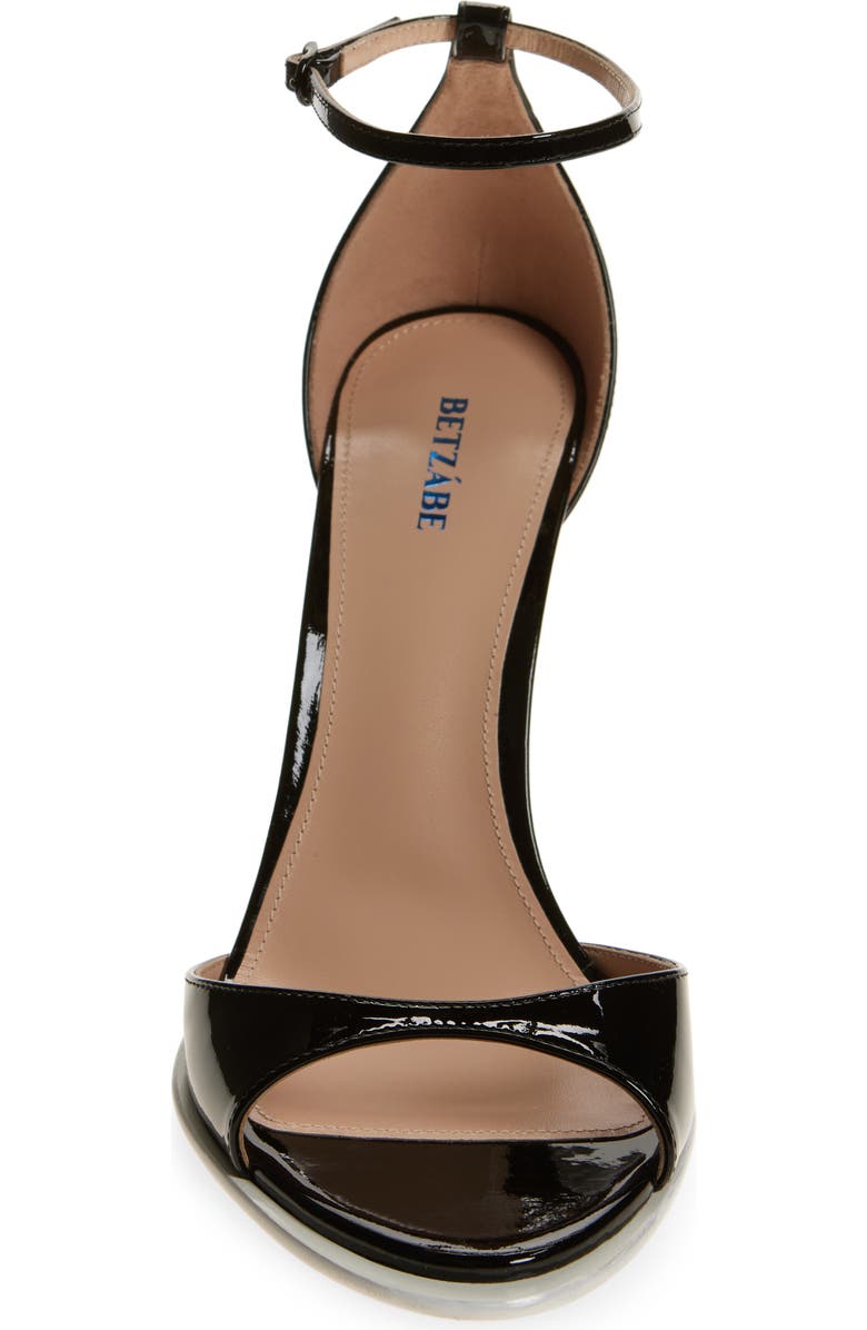 BETZÁBE Rita Ankle Strap Sandal, Alternate, color, Black Patent