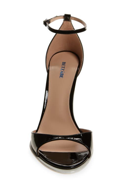 Betzábe Rita Ankle Strap Sandal In Black Patent