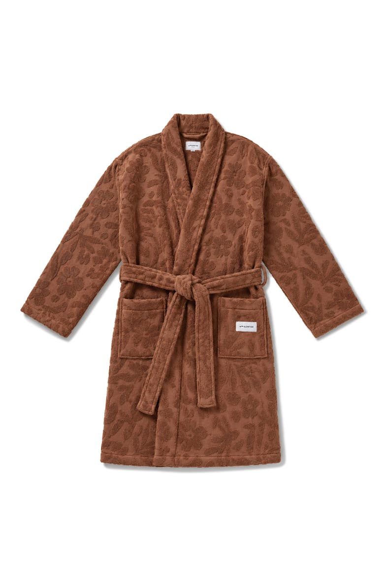 Sunny Sculpted Cotton Robe, Main, color, TOAST