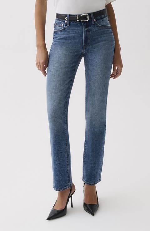 Aleks Ankle Straight Leg Jeans