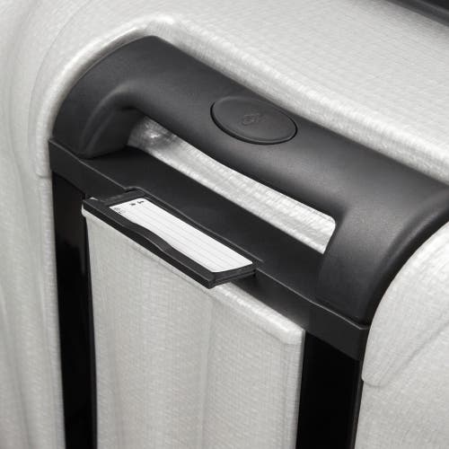 Samsonite C-lite Hardside 33-inch Extra Large Checked Spinner Luggage In Off White