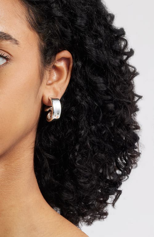 Jenny Bird Large Aurelia Hoop Earrings In High Polish Silver
