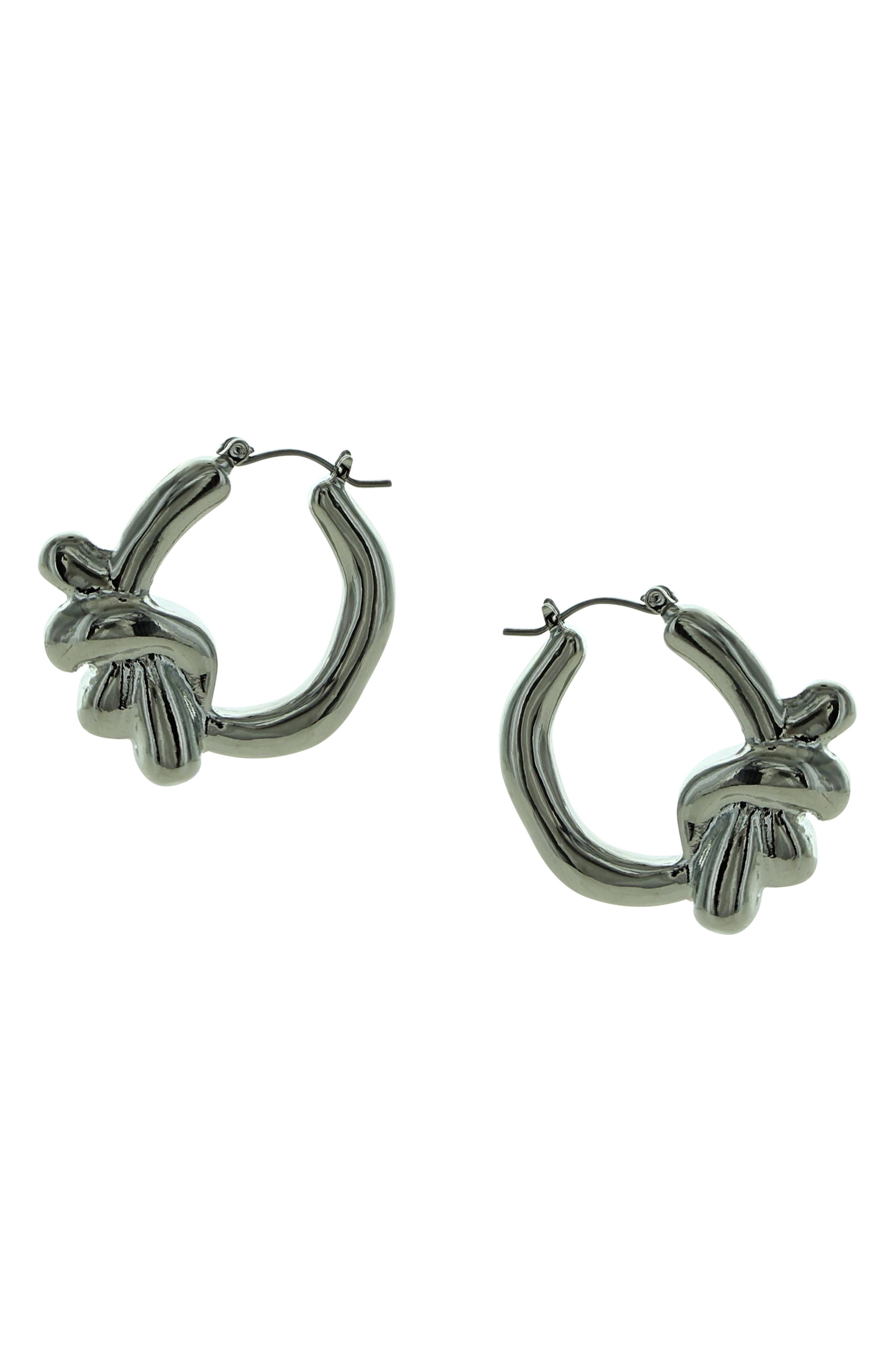 OLIVIA WELLES Knot Hoop Earrings
