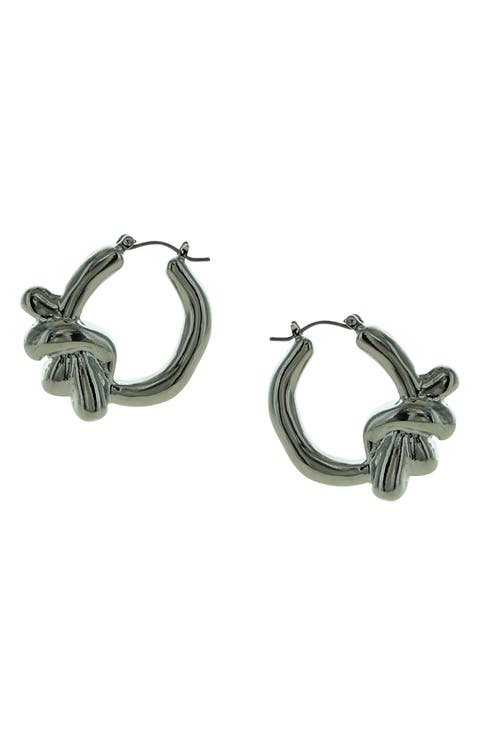 Knot Hoop Earrings