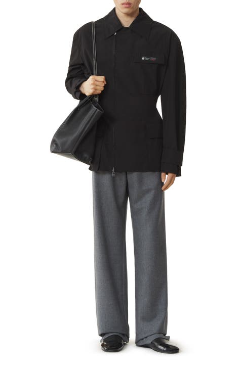 Short Parka In Technical Cotton