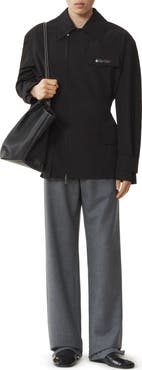 Lanvin Short Parka In Technical Cotton